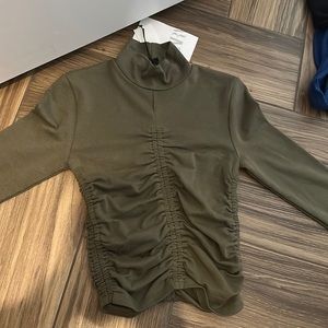 Army green turtle neck from Zara